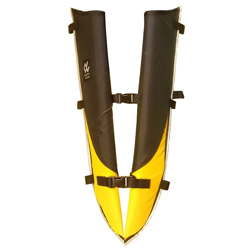 Northwater Paddle Scabbards Fitted to a Kayak with a split paddle