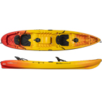 Top and side view of the Ocean kayak Mailibu Two XL