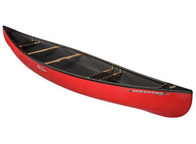 Old Town Discovery 169 Open Canoe in Red