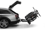 Thule VeloSpace XT 3 939 3/4 bike carrier with tilt feature to allow you to enter the boot